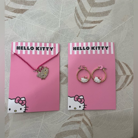 Hello Kitty Pink and Gold Jewelry Set - Picture 1 of 1